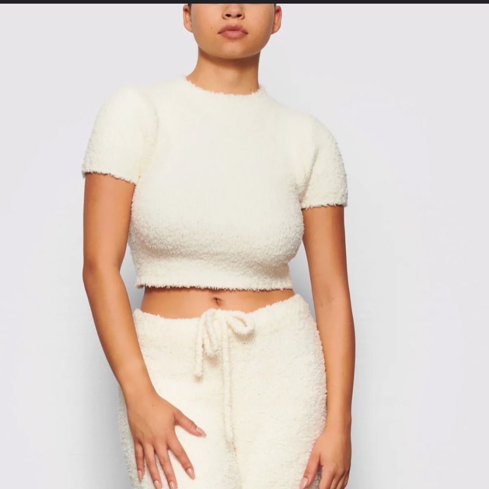 Skims Cozy Cropped T-shirt Size S/M